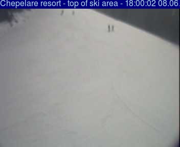 Chepelare webcam live - near the top of the ski run